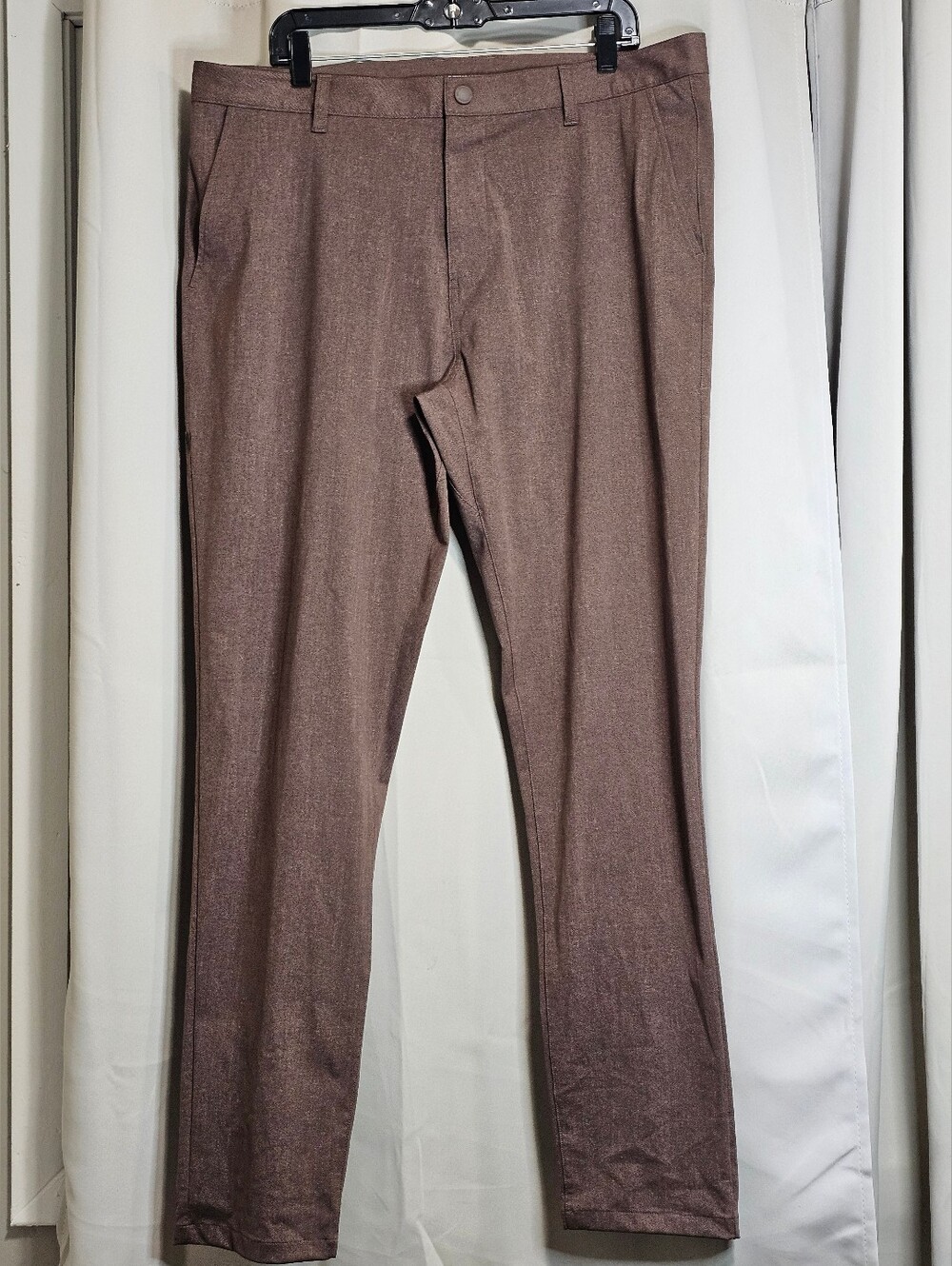Rhone Commuter Pants Mens 38x33 Brown Performance Stretch Chino Tech Outdoor EUC